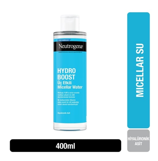 Neutrogena Hydro Boost 3 Etkili Micellar Water 400 Ml Makyaj Temizleme Suyu