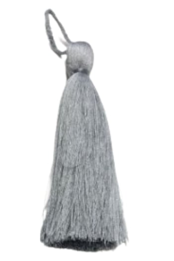 Püskül Tekli 10 Cm 1 Adet Gri