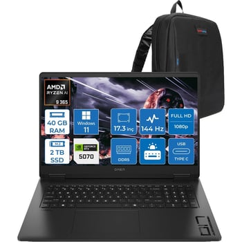 HP Omen 17-DB1003NT Amd Ryzen Aı 9 365 40GB Ddr5 2tb SSD RTX5070 8gb Gddr7 17.3 Inç Fullhd (1920 x 1