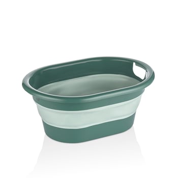 Qlux L-00959-3 ( No-2 ) ( 18lt ) ( Yeşil ) Katlanabilir Sepet
