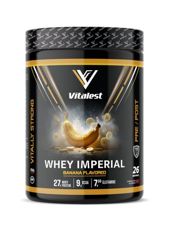 Vitalest Whey Imperial Muz Aromalı 988G. Protein Tozu 26 Servis