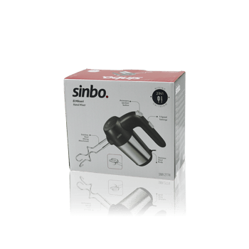 Sinbo Smx-2774 El Mikseri ( 2in1= Karışıtma & Çırpma Aparatı ) ( 5 Kademe Hız Ayarı )( Paslanmaz Çelik Gövde ) 200w