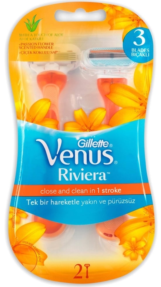 Gillette Venus Riviera Kullan At Kadın Tıraş Bıçağı 2'li
