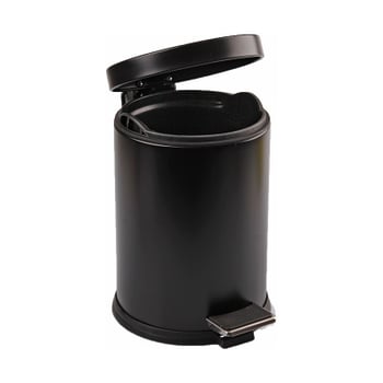 Lalezar Tema Lzr-813-s ( 5lt ) ( Siyah ) Pedallı Metal Çöp Kovası