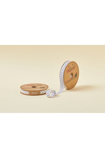 Biye Puanlı Katlı B11 Siyah 2 Cm 25 Metre %65 Koton %35 Polyester