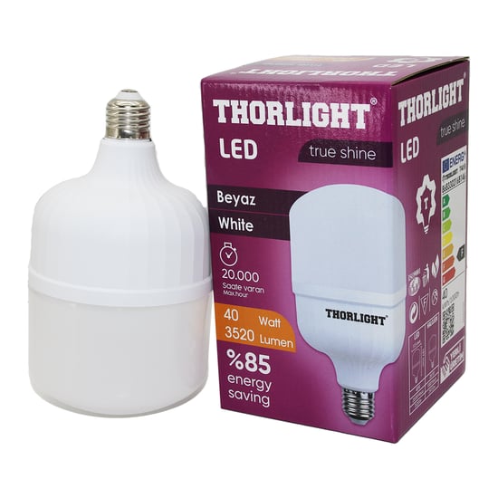 Thorlight T-40b ( 40w ) E27 Torch T-shape Beyaz Led Ampul