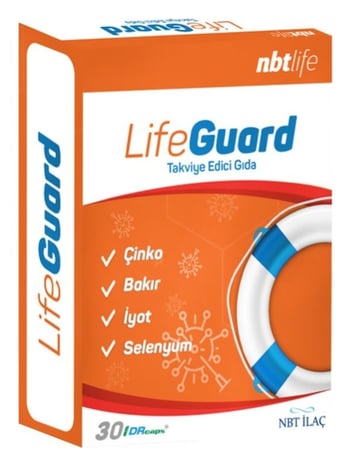 Nbt Life Lifeguard 30 Kapsül Çinko, Bakır, İyot, Selenyum İçeren Takviye Edici Gıda Türkiye Menşeli