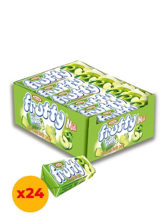 Tayaş Frutty Elmalı Yumuşak Şeker 20 Gr X 24 Adet Kutulu