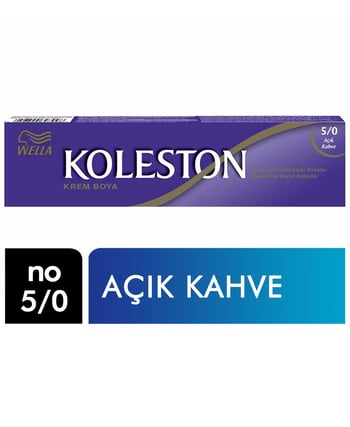 Koleston Saç Boyası Tüp no 5/0 Açık Kahve