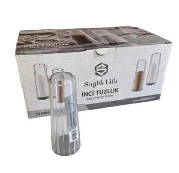 Sağlık İnci Şeffaf Plastik Tuzluk