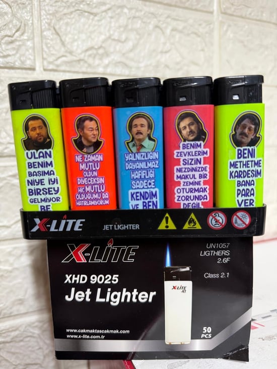 X-lite Jet Baskılı Duvar Yazılı Çakmak *50 Pcs