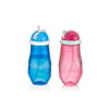 Qlux L-00502 Çiko Çocuk Pipetli Plastik Matara Renkli