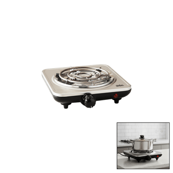 Sinbo Sco-5065 ( Gümüş ) ( Tek Gözlü ) Elektrikli Ocak ( 1000w ) ( 5 Farklı Ayarlanabilir Isı Kontorl Köz Matik ) ( Kaymaz Ayak ) ( Hızlı Isınan Taş )