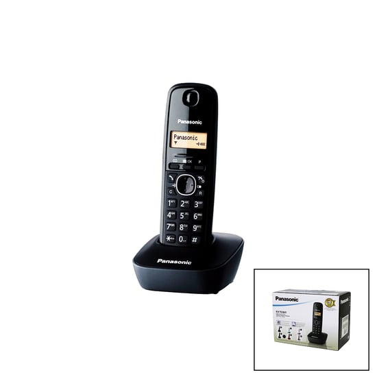 Panasonic Kx-tg1611 (siyah & Oval) (dijital) (kablosuz & Telsiz) Telefon (arayan No Görme) (50 Hafıza) (10no Tekrar Arama)