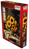 Nova Puzzle 1000 Parça Sarı Renklerin Büyüsü Puzzle - Vazoda Ayçiçekler