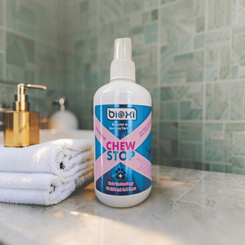 Bioxi® Chew Stop 250 Ml – Evcil Hayvanlar için Isırma ve Kaşınmayı Önleyici Sprey