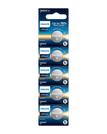 Philips Cr2032 3v Lityum Düğme Pil,saat ve Kumanda Pili - Dl2032 Muadili 5'li Blister