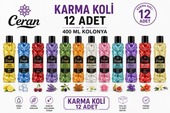 Ceran Kolonya Kolonya Karma Koli 12 Adet 400 Ml