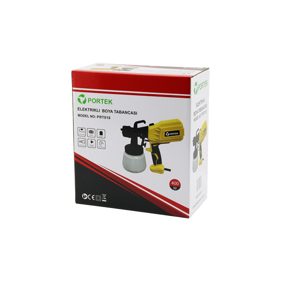 Portek Prt-018 Elektrikli Boya Tabancası 1000 Ml.400w