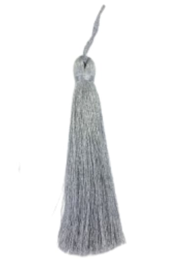 Püskül Tekli 10 Cm 1 Adet Gümüş