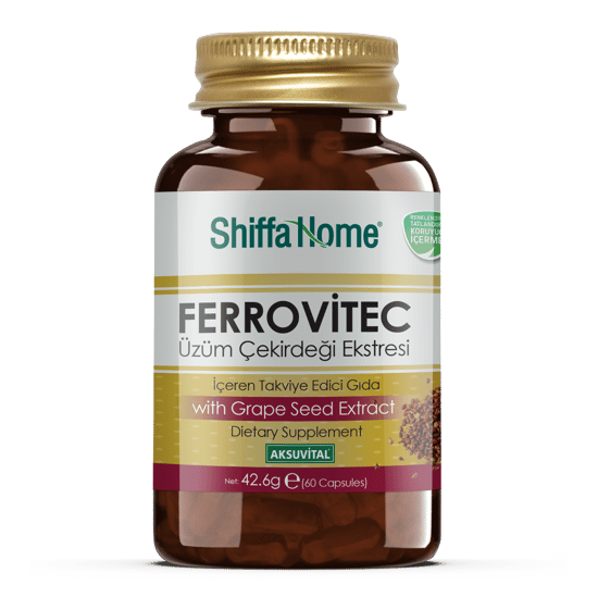 Shiffa Home Ferrovitec Üzüm Çekirdeği Ekstresi 60 Kapsül