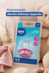 Wee Baby Cool Yuvarlak Uçlu Silikon Emzik 0-6 Ay Pembe