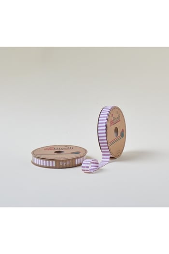 Biye Kalın Çizgili Katlı F07 Gül Kurusu 2 Cm 25 Metre %65 Koton %35 Polyester