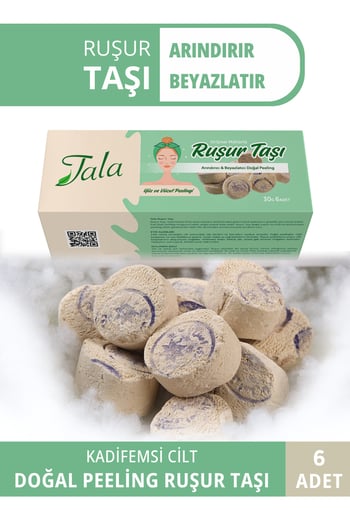 Tala Ruşur Taşı (iran Hamam Taşı) 6'lı Paket