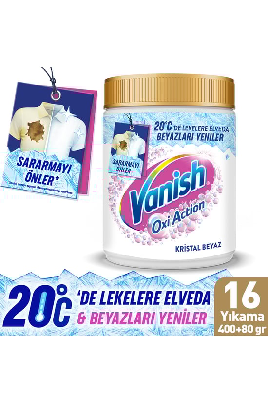 Vanish Ultimate Leke Çıkarıcı Toz Beyaz 480 Gr