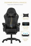 Fashcolle Dynamic Air Kumaş Black Masajlı Oyuncu Koltuğu