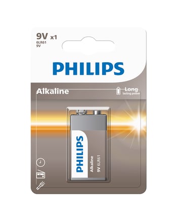 Philips Alkalin 9v Pil Tekli Blister