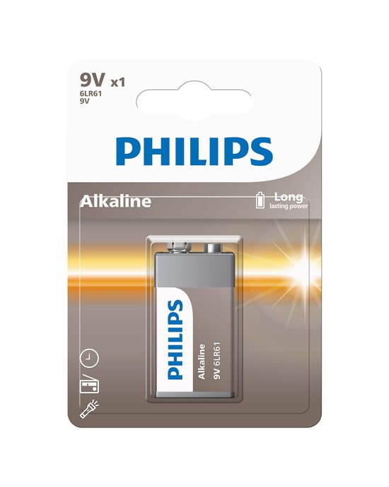 Philips Alkalin 9v Pil Tekli Blister
