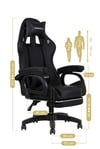 Fashcolle Dynamic Black Masajlı Oyuncu Koltuğu