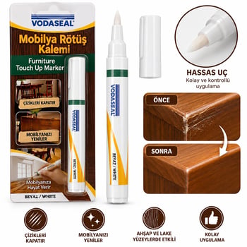 Vodaseal Mrk10 Mobilya Rötuş Kalem ( Beyaz )