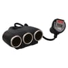 Olesson 1634 12-24v Tek Usb Girişli 120w 80cm Kablolu Dijital Voltaj Ekranlı 3'lü Araç Çakmak Çoklayıcı