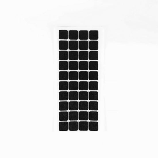 Furndiy Kendinden Yapışkanlı Kare Keçe 20 Mm X 20 Mm Siyah 40 Parça