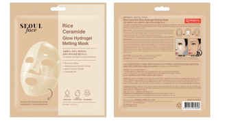 Dermal Seoul Face Pirinç Seramid Hidrojel Nemlendrici Eriyen Kore Maske 34 Gr