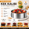Ayarlanabilir Yuvarlak Kelepçeli Kek Pasta Kalıbı-çelik