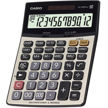 Casio Dj-220d Plus Işlem Kontrollü 12 Hane Masa Üstü Hesap Makinesi