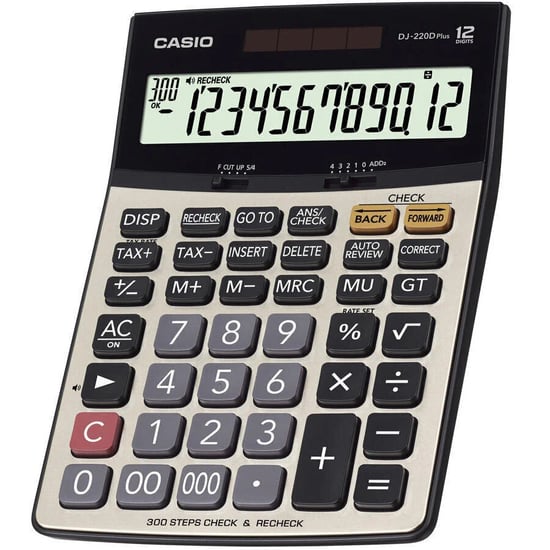 Casio Dj-220d Plus Işlem Kontrollü 12 Hane Masa Üstü Hesap Makinesi