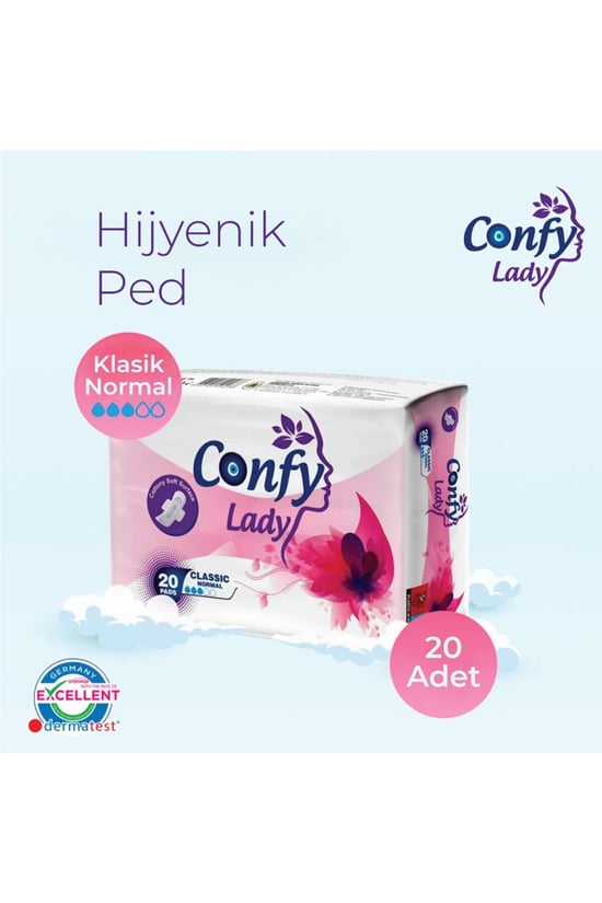 Confy Lady Hijyenik Pedler Classic Normal Eko Paket 20 Adet