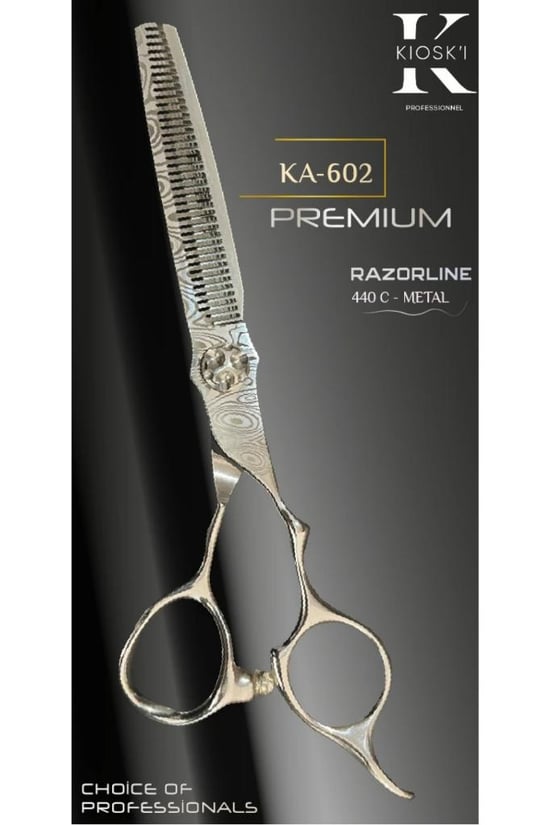 Kioski Profesyonel Premium Lüks Ara (efile) Makas 440-c 6 Numara Ka-602