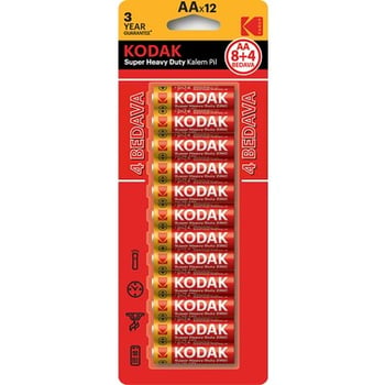 Kodak.kaahz-8+4 Cınko Karbon Kalem Pıl