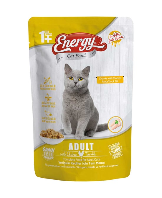 Energy Kedi Maması İslak 85 Gr Tavuklu