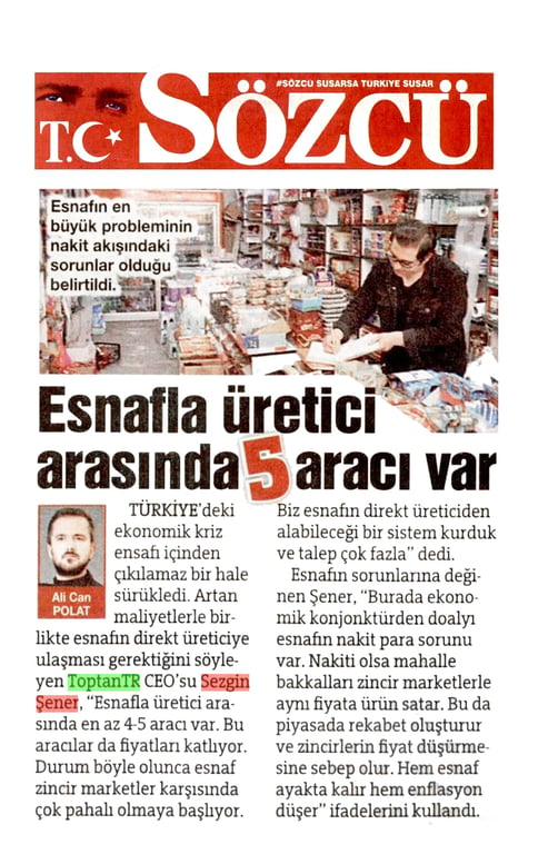 ToptanTR'den Esnafa Dijital Kalkan: Zincir Marketlerle Rekabet Başlıyor