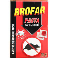 İnura Global Brofar Pasta Fare ve Sıçan Öldürücü 100gr