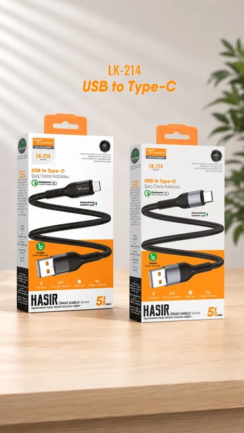 Lucatech Lk-214 Usb 6a 1 Metre Type-c Şarj Kablosu