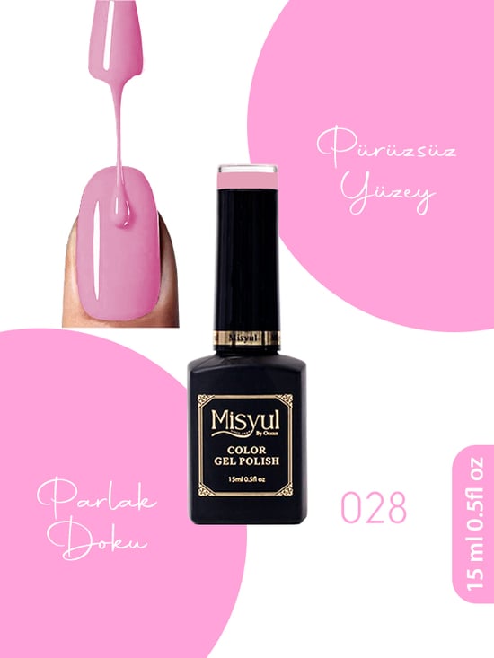 Misyul Uv Led Kalıcı Oje Nail Art 15 Ml 028