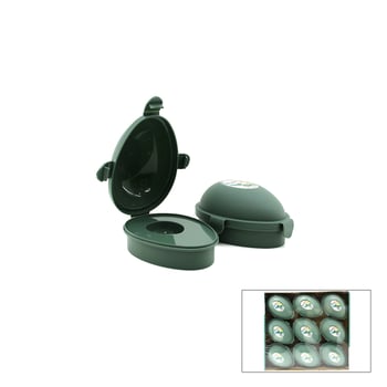 Qlux L-00983 ( Avokado ) Saklama Kabı ( 3 Noktadan Kilitli & Renkli Plastik Kap )