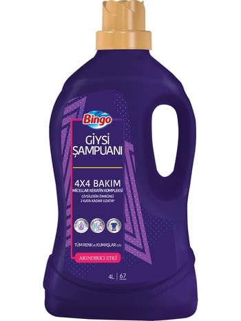 Bingo Giysi Şampuanı Arındırıcı Etki 4 Lt